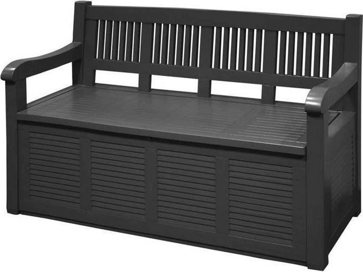 Storage Bench in Resin | 130 x 60 cm | Anthracite
