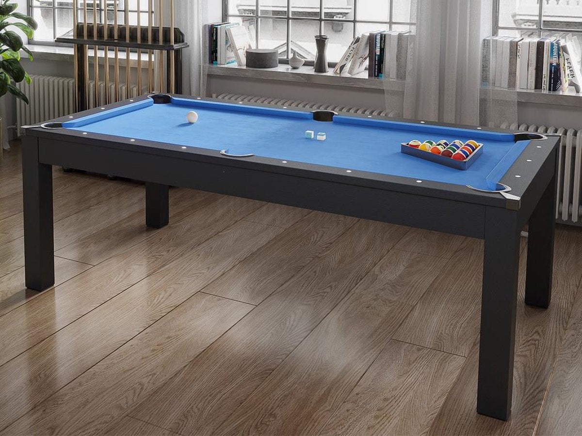 Vente-unique Modular Table - Billiards and table tennis - L182 x W102 x H80 cm - Black - SOUSA L 182.8 cm x H 80.2 cm x D 102.6 cm