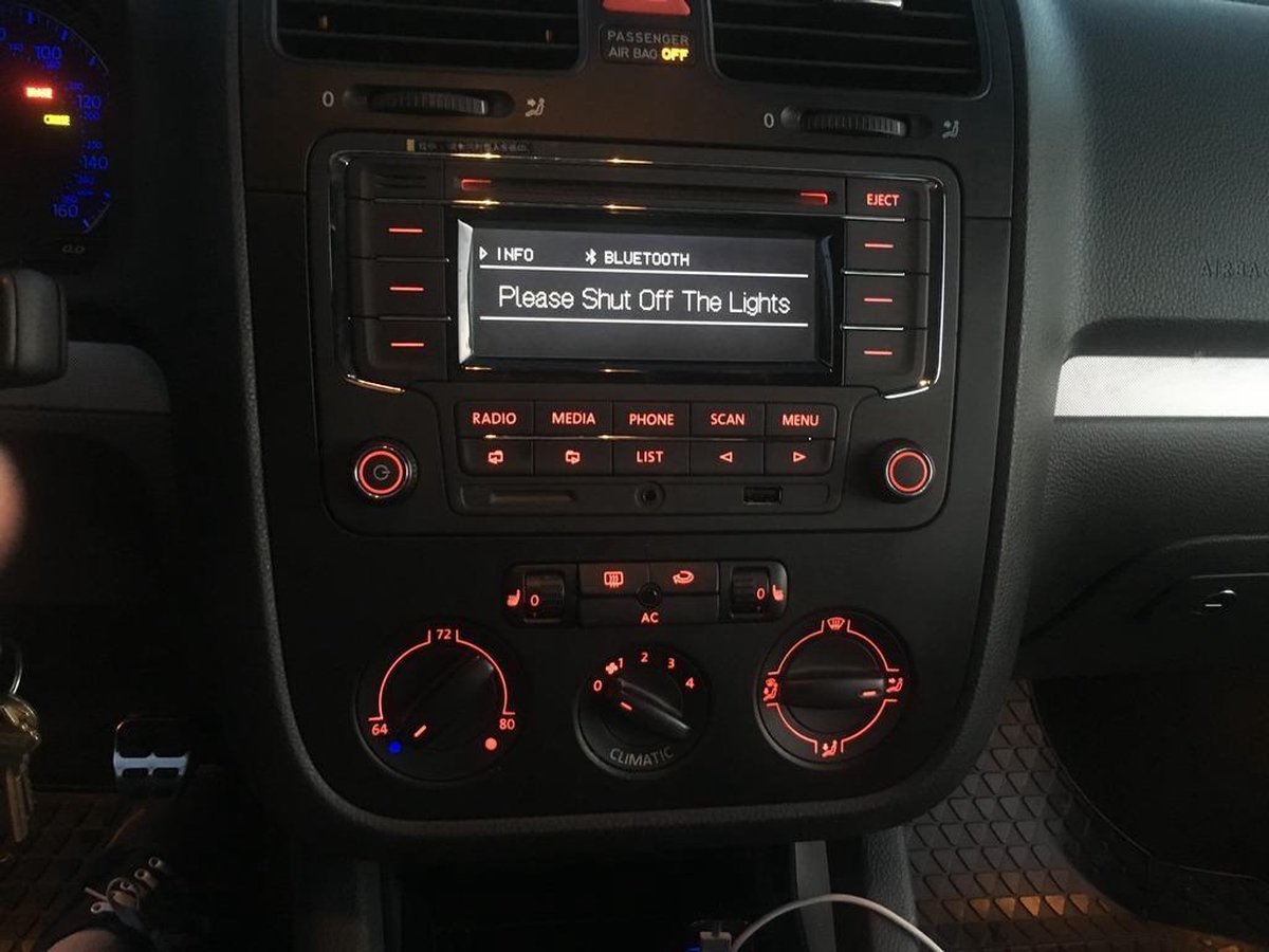 Radio cd-speler geschikt voor Volkswagen Golf 6 Polo 6R Jetta Caddy EOS Touran autoradio