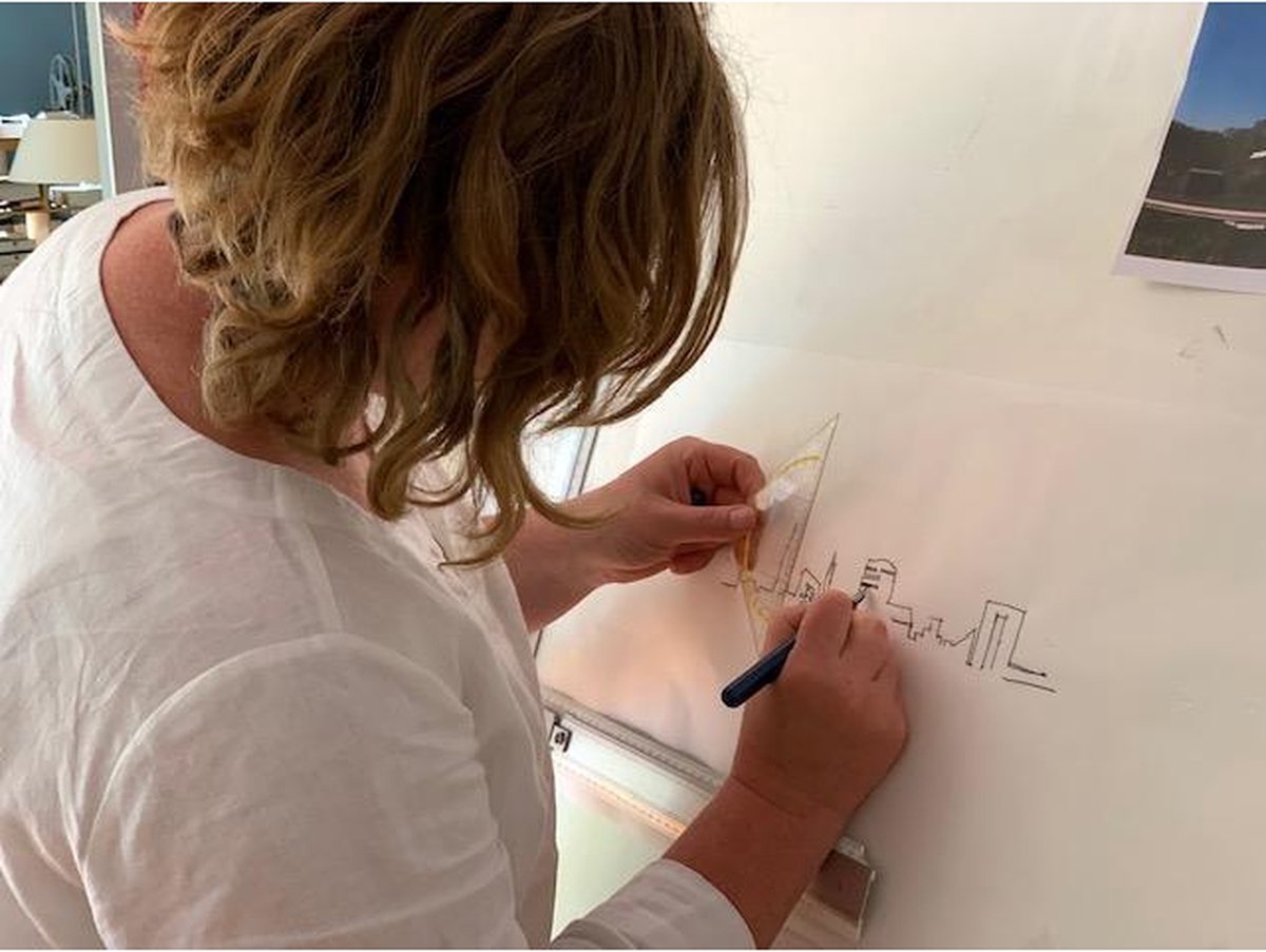 Skyline Alphen aan den Rijn Eikenhout - 80 cm - Woondecoratie - Wanddecoratie - Meer steden beschikbaar - Woonkamer idee - City Art - Steden kunst - Cadeau voor hem - Cadeau voor haar - Jubileum - Trouwerij - WoodWideCities