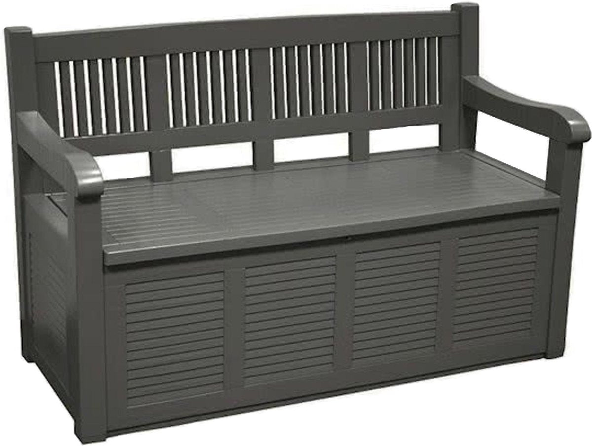 Storage Bench in Resin | 130 x 60 cm | Anthracite