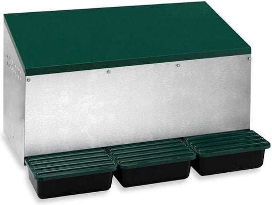 External Metal Laying Nest 3-Compartment