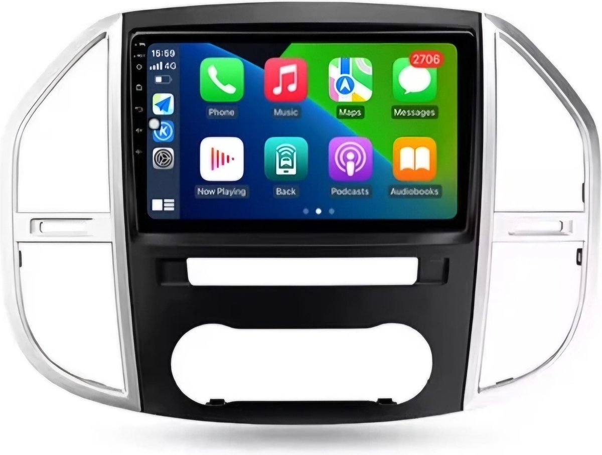 Mercedes-Benz | V Klasse Vito W447 | 2013 - 2021 | Carplay & Android auto | 2GB & 32GB | Autoradio met navigatie | Radioscherm | 2013 2014 2015 2016 2017 2018 2019 2020 2021