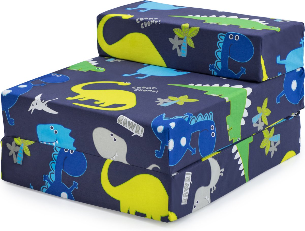 Kids Opvouwbare Matras - Logeermatras Opvouwbaar - Zetelbed - Kinderen Vouwmatras - Kinder Opvouwbaar Matras 1 Persoons - Logeerbed voor Kinderen