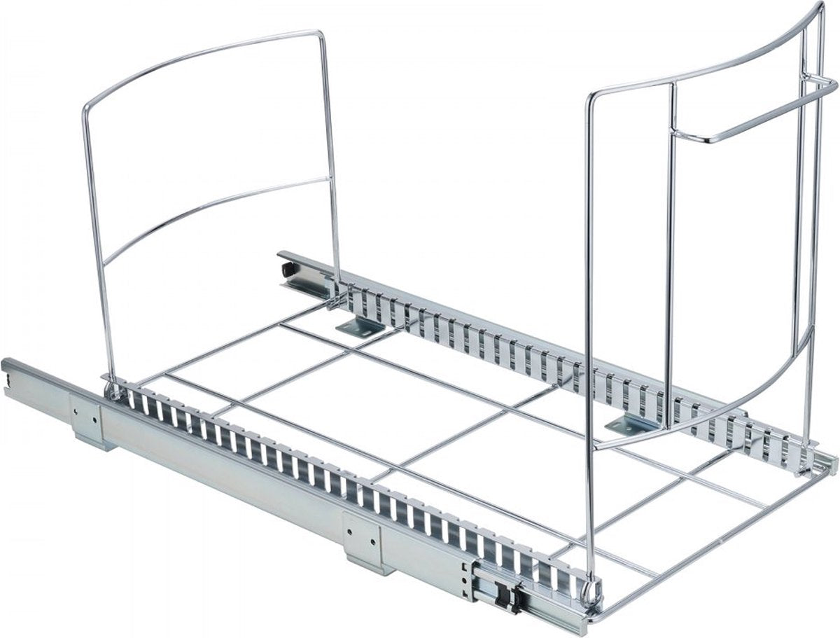 Pull-Out afvalemmer onderbouw keukenafvalbak met push-handgreep 16 kg draagvermogen Heavy-Duty vuilnisrecycling prullenbak voor keukenkast onder gootsteen