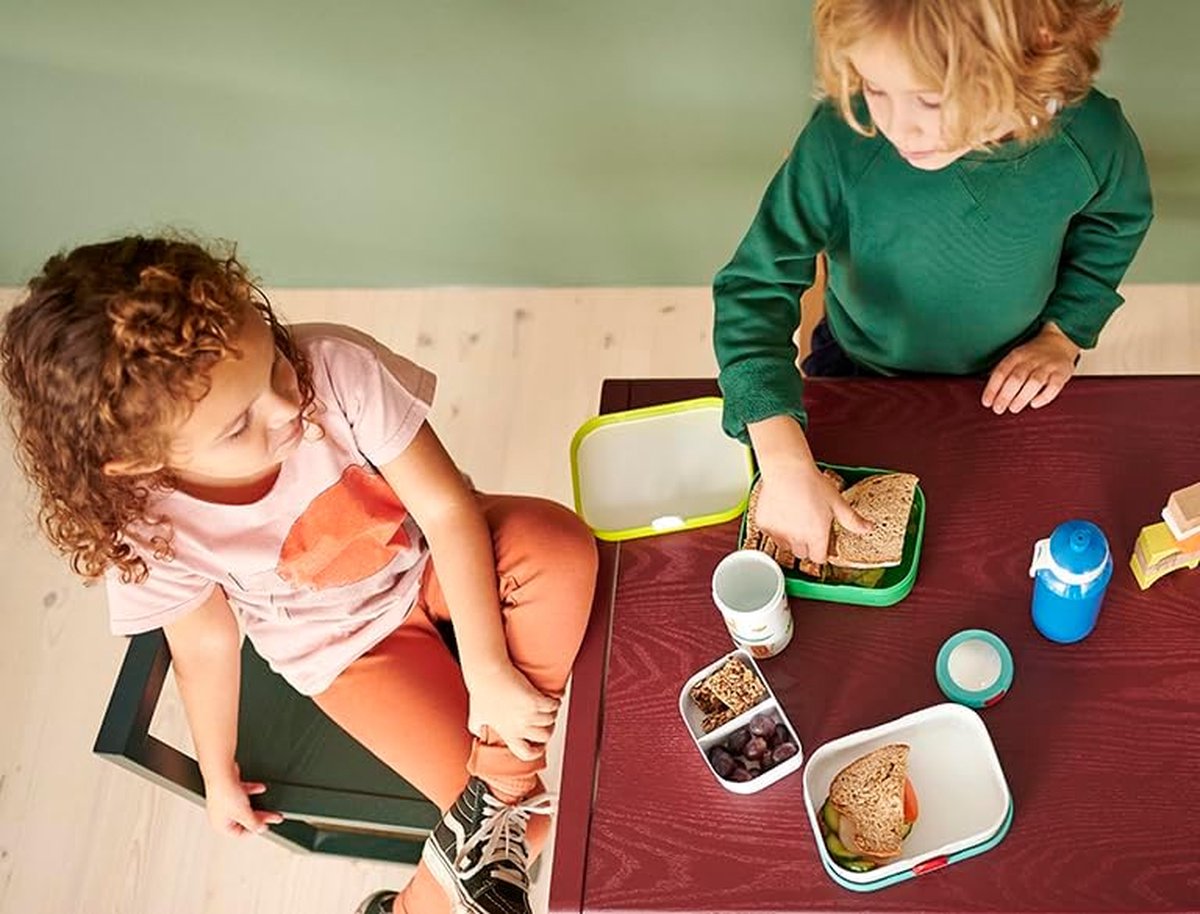 Lunchset Campus (schoolbeker en lunchbox) Little Dutch - Flowers & butterflies.