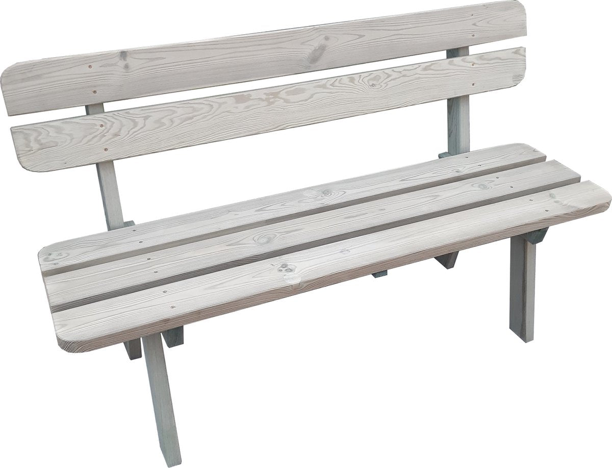 Comfortabele Houten Tuinbank - GEÏMPREGNEERDE Zitbank – 120x55x87cm - Landelijke Tuin Banken