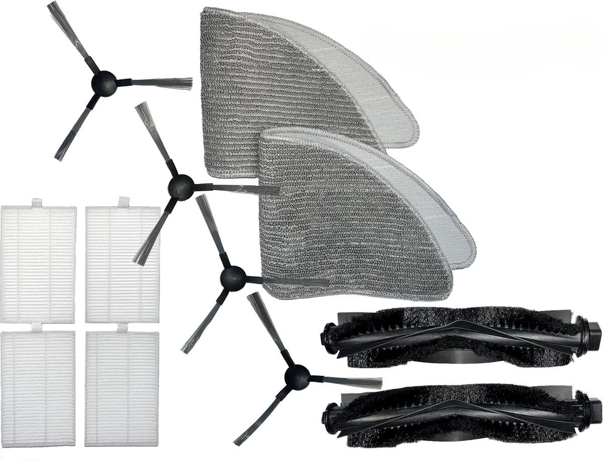XR-500 Accessoireset - Geschikt voor CleanDays Robotstofzuiger XR-500 - Onderhoudsset - 12-delig