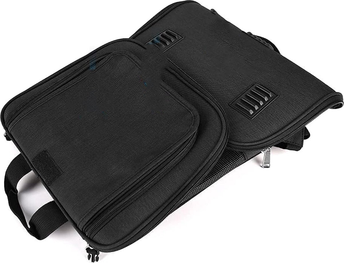 Dog Backpack - Black - 42 cm x 30 cm x 27 cm - Expandable - Foldable - Backpack for Dogs and Cats