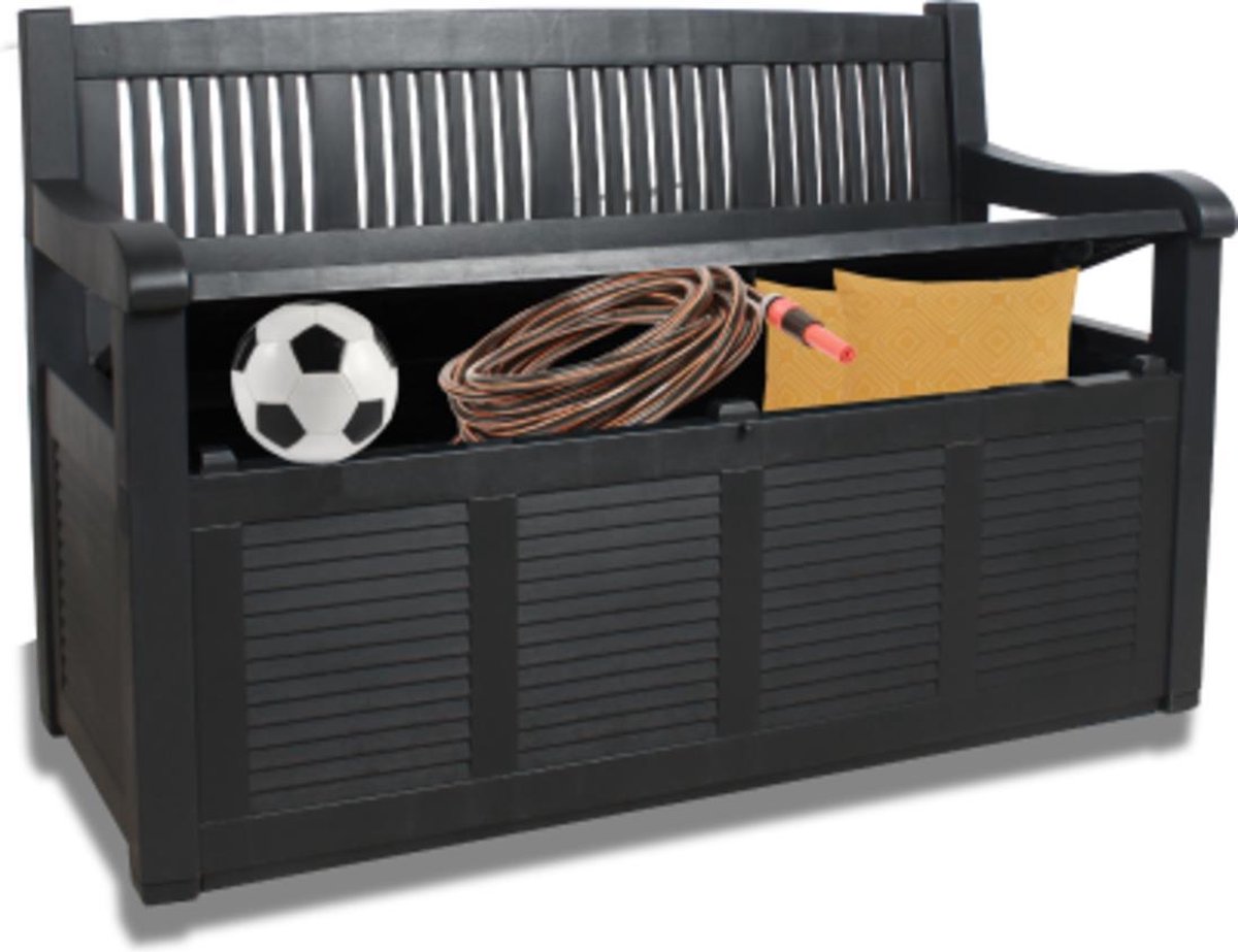 Storage Bench in Resin | 130 x 60 cm | Anthracite