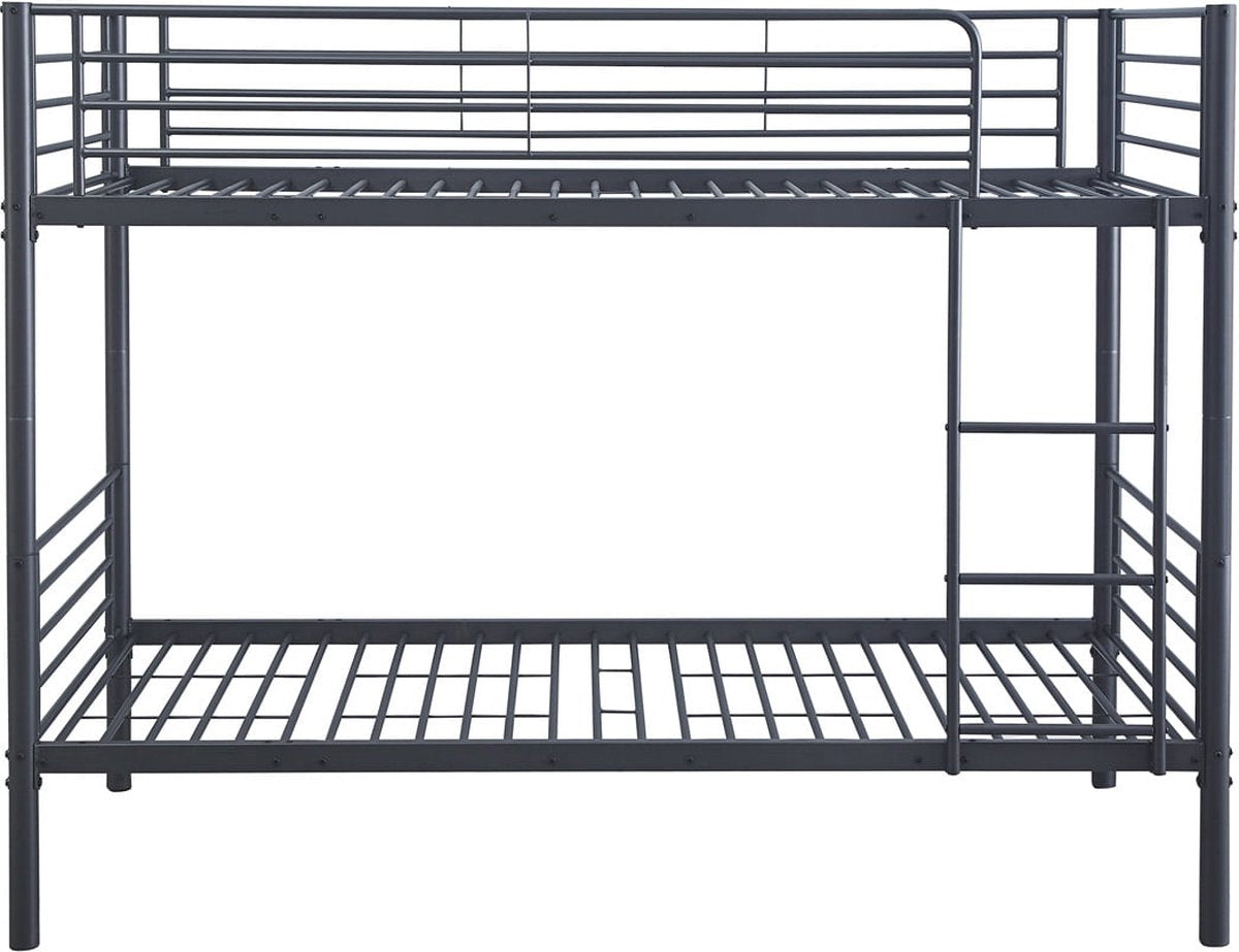 Bunk Bed Becky Dark Grey - Metal - 90x200cm - Height 162 cm