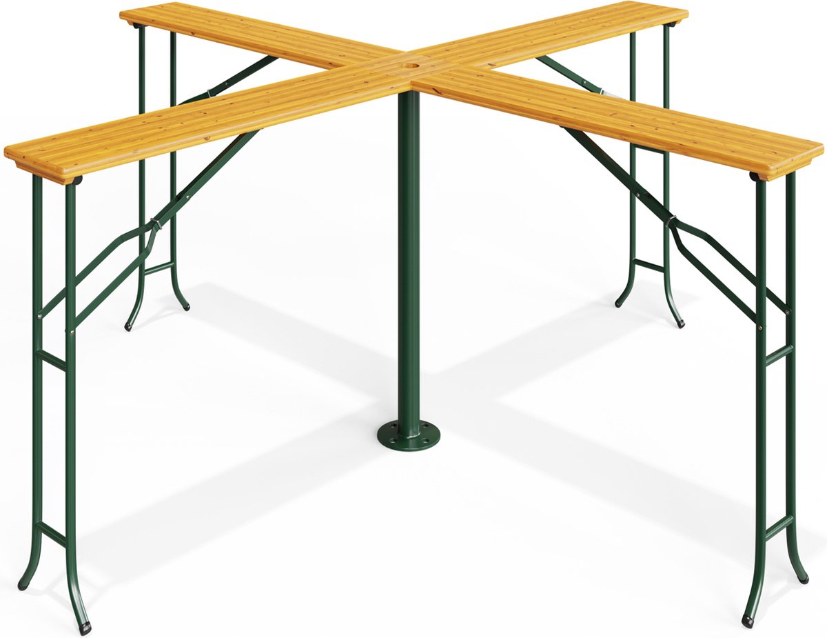 Casaria Tuin-/Statafel XXL – Inklapbaar Weerbestendig – 241x241x104 cm