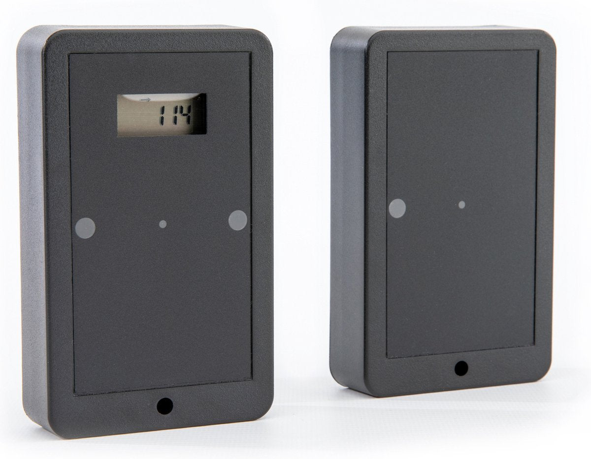 Wireless Customer Counter with Two-Way Display - People Counter - Gain Insight into Visitor Numbers - Battery-Operated Visitor Counter - Easy Installation