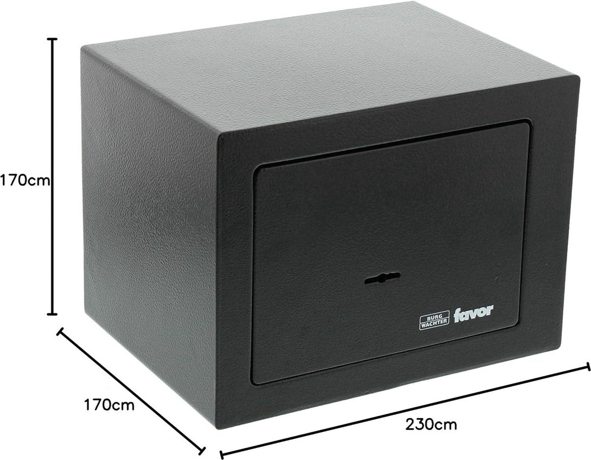 Furniture safe key Favor 52 l 33 kg S1 K black - Fireproof safe