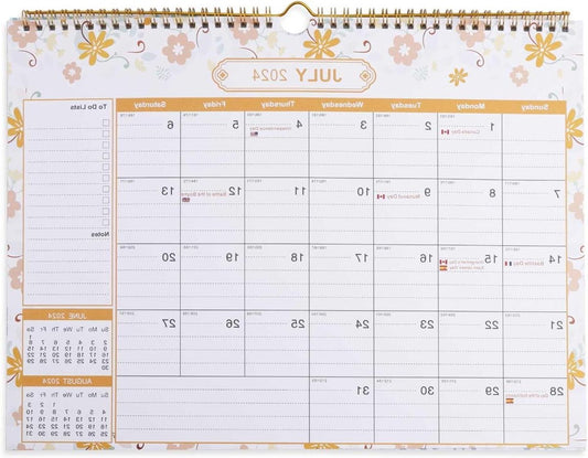 Large Wall Calendar 2024-2025 3048x38cm - Monthly Wall Planner - Home, Office, School Calendar 2025 Monthly Calendar