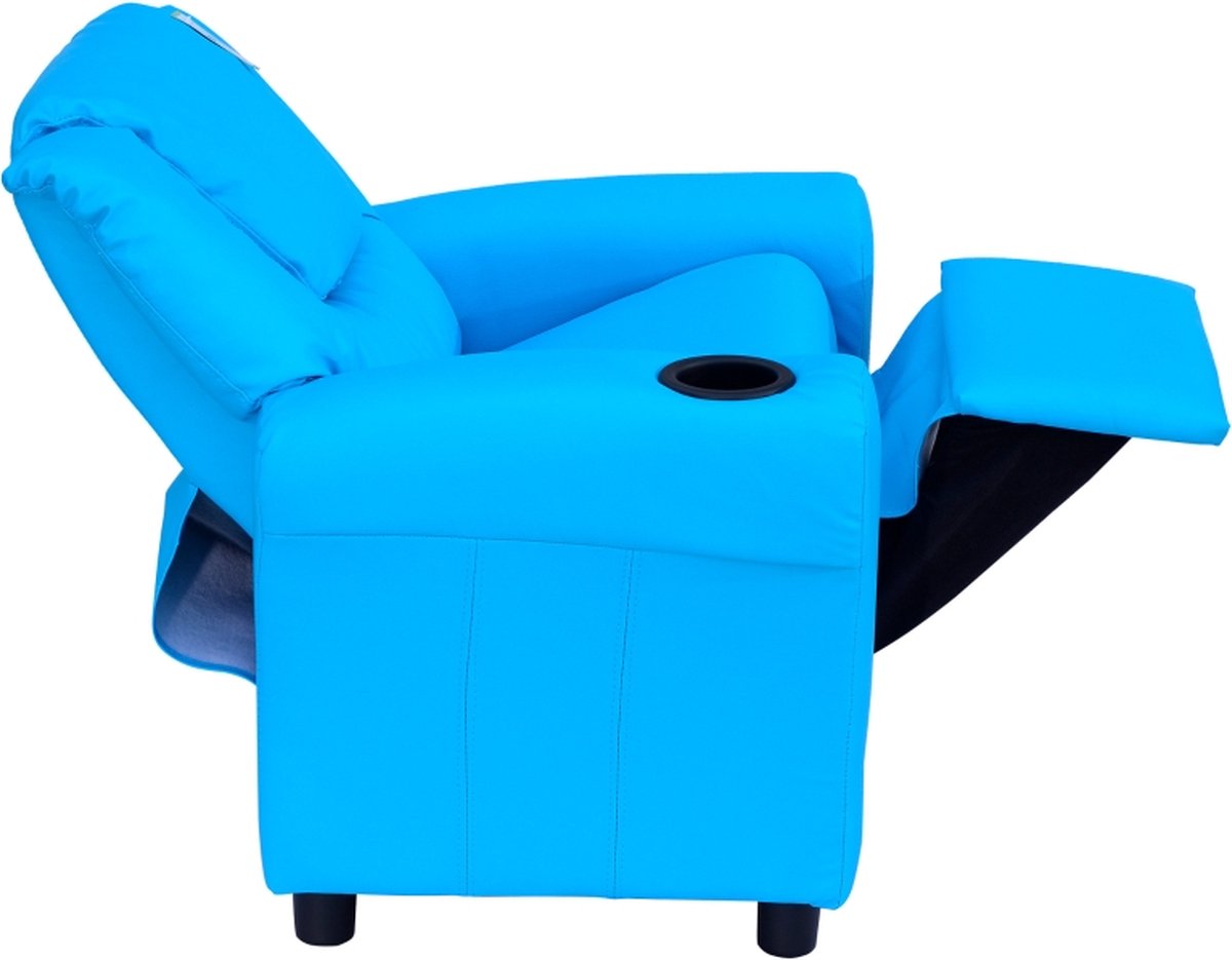 Kinderstoel - Kinderzetel - Kindersofa - Kinderbankje - Relaxstoel - Blauw - 62 x 56 x 69 cm