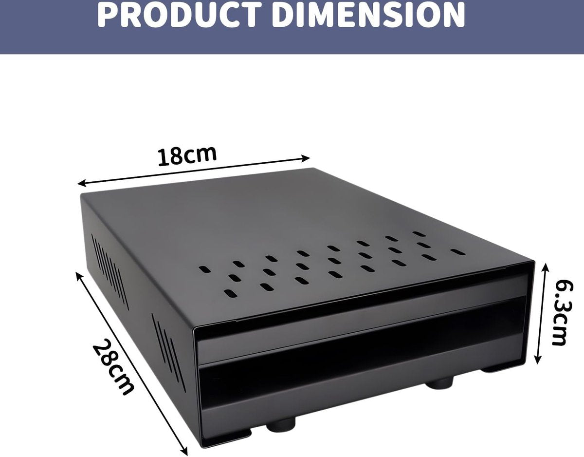 Coffee Knock Box Stainless Steel with Removable Drawer - For Home and Office