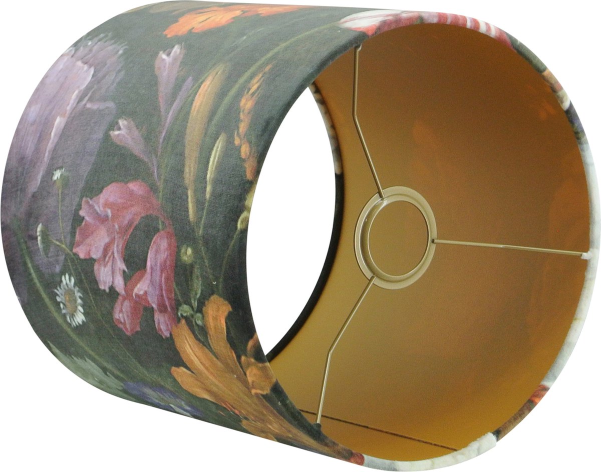 Floor lampshade - 35x35x22cm - Vincent Velour - gold inside