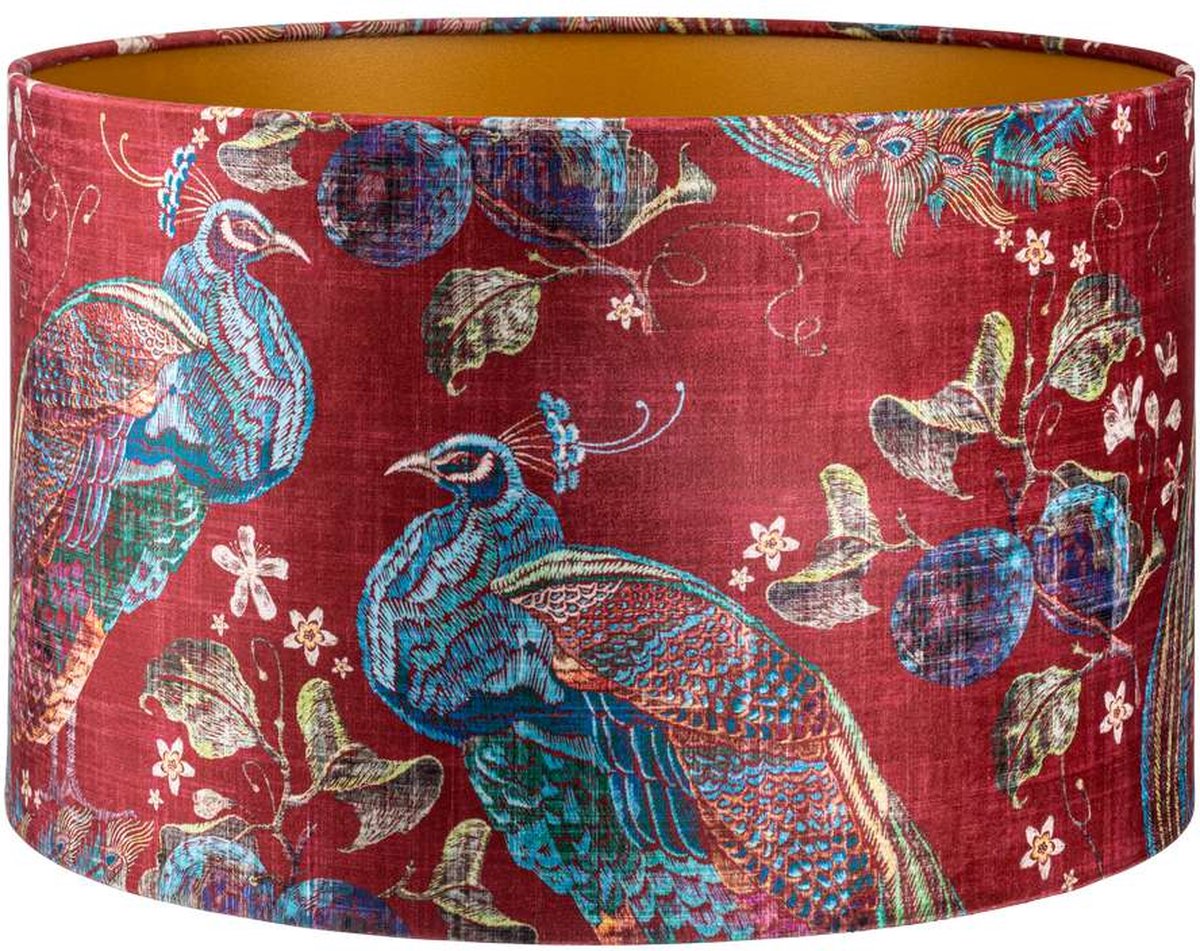 Floor lampshade - Charly red - 40x40x25cm