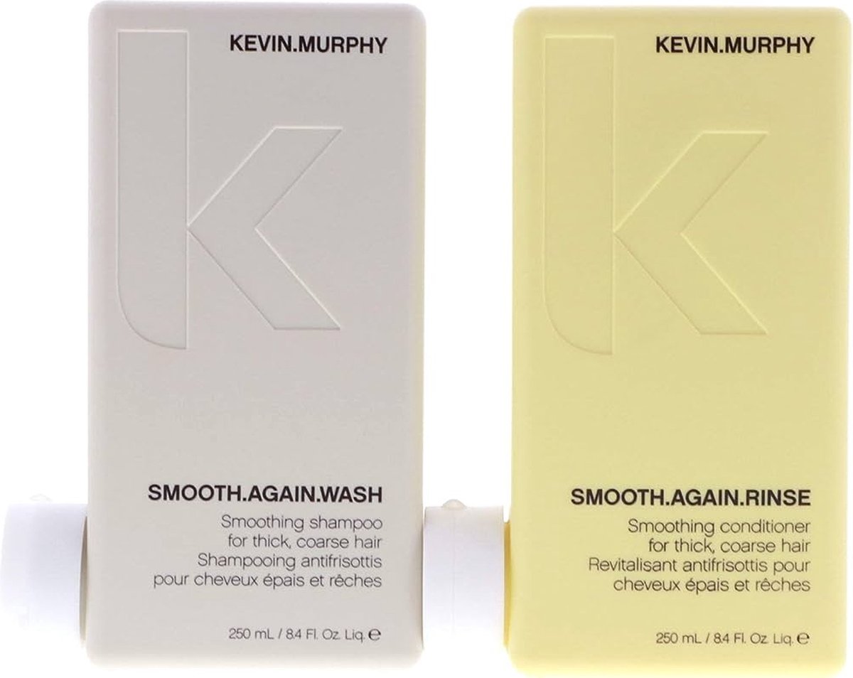 Kevin Murphy - Smooth Again Set - Wash + Rinse + KG Ontwarborstel - Shampoo + Conditioner - Kevin.Murphy - Smooth.Again - 2x 250ml