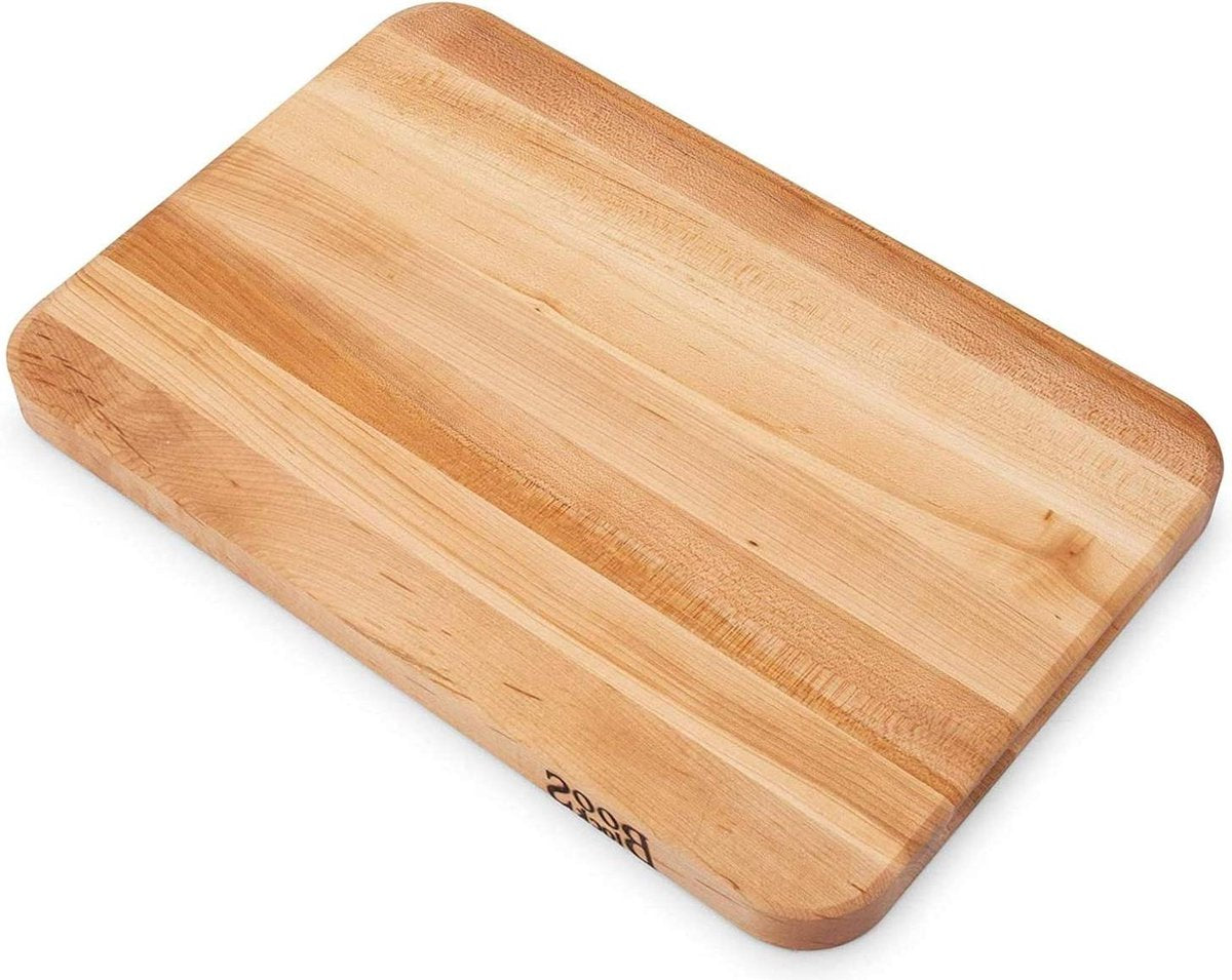 Professional cutting board - Large size - Maple wood - Antibacterial - With handle - 457x305x32 cm butcher block