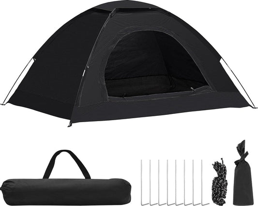 Campingtent, 1-2 personen, waterdicht, winddicht, anti-UV-tent, eenvoudige installatie, strandtent, tent met draagtas, voor buitenfamilie, vloeibare reistent