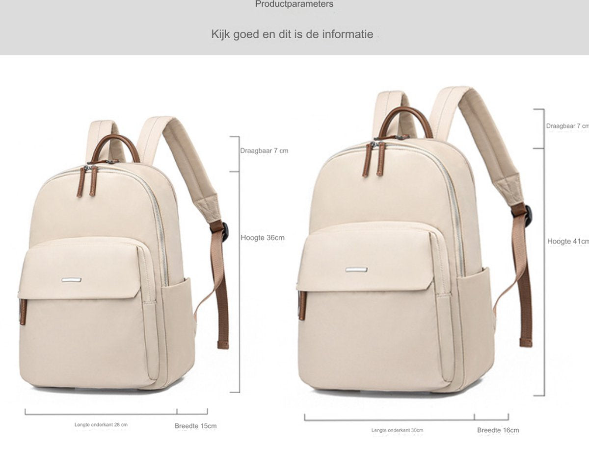 Vrouwen Reis Laptop Rugzak Casual Rugzak Oxford Stoffen Werktas Waterdichte Zakelijke Rugzak Lichtgewicht Reistas