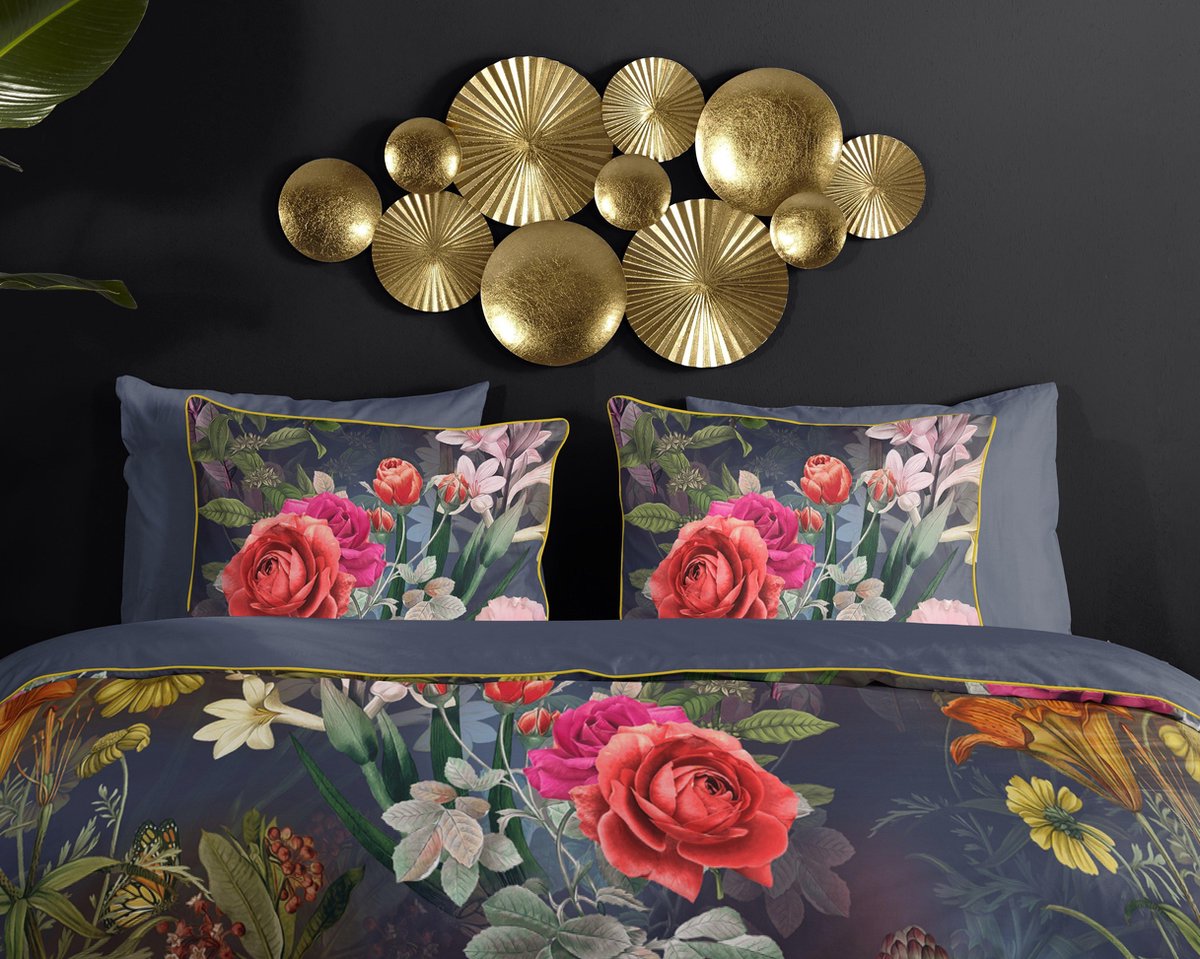 Premium Organic Cotton/Satin Double Duvet Cover Brandy Multi | 200x200/220 | Luxurious And Comfortable | High-Quality