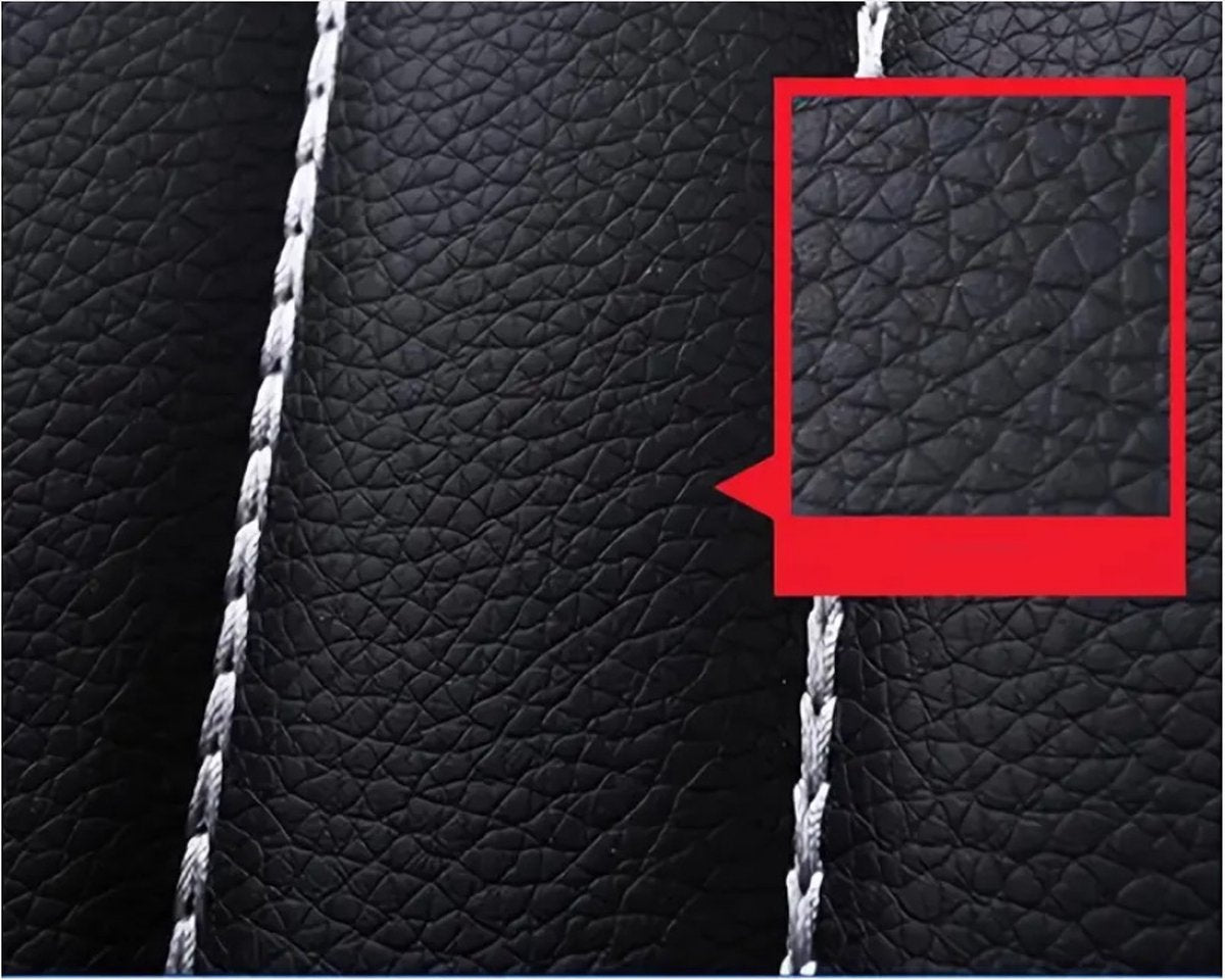 Universal car seat covers - Eco Leather - Black - Car seat cover - Complete set - Seat cover set