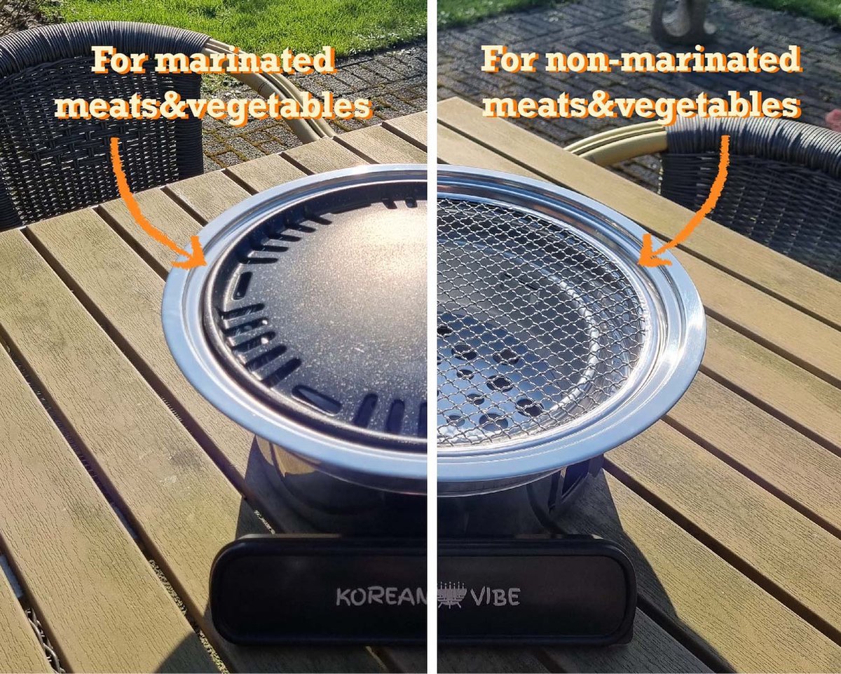 KoreanVibe The big Grill Barbeque - BBQ - Grill - Tafel - Barbecue - Koreaanse BBQ - Houtskool BBQ - Koreaanse Barbecue