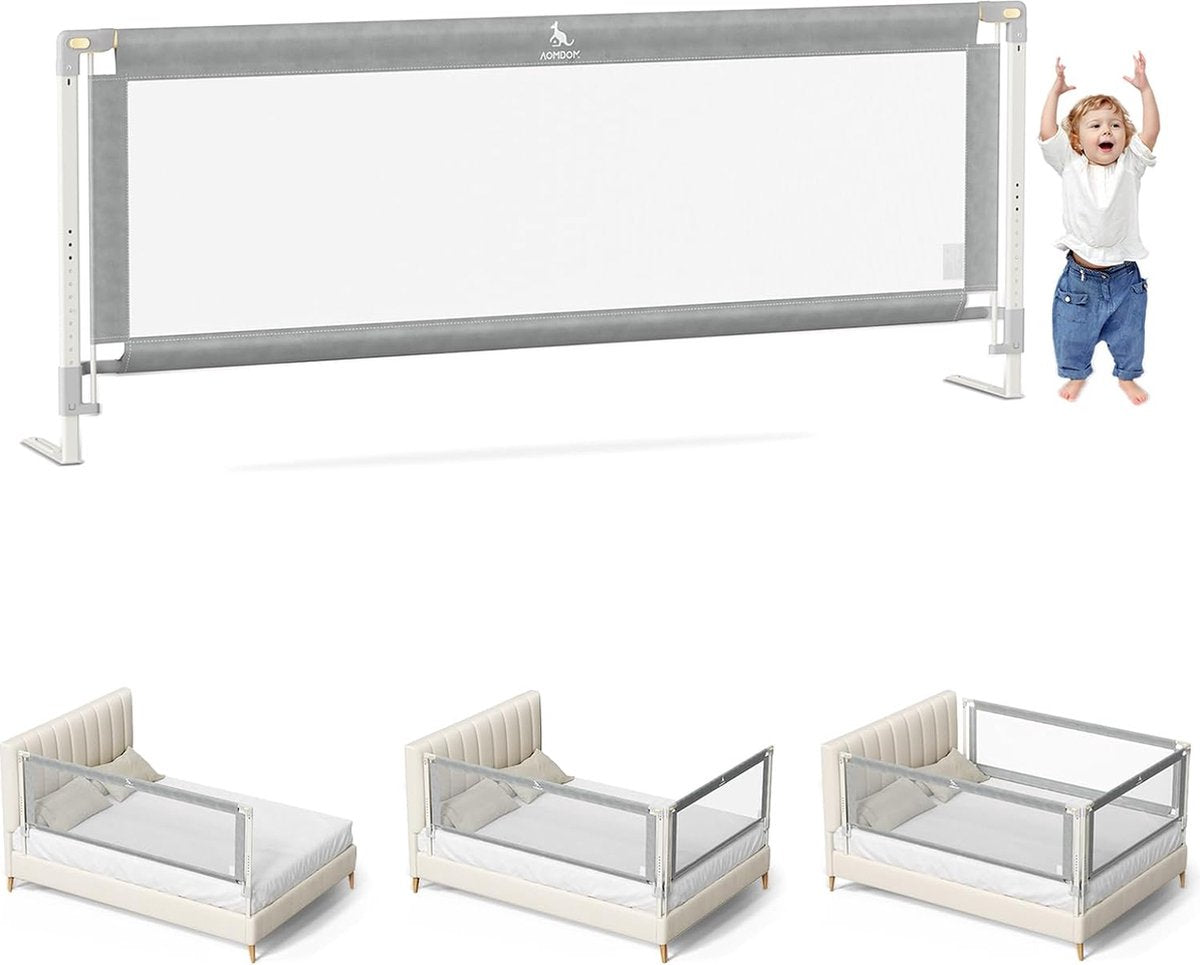 Bedhekje valbeveiliging, 140 cm bedbescherming voor kinderen, valbeveiliging bed [één zijde], slaapkameraccessoires voor jongens en meisjes (voor kinderen vanaf 0 - 10 jaar)
