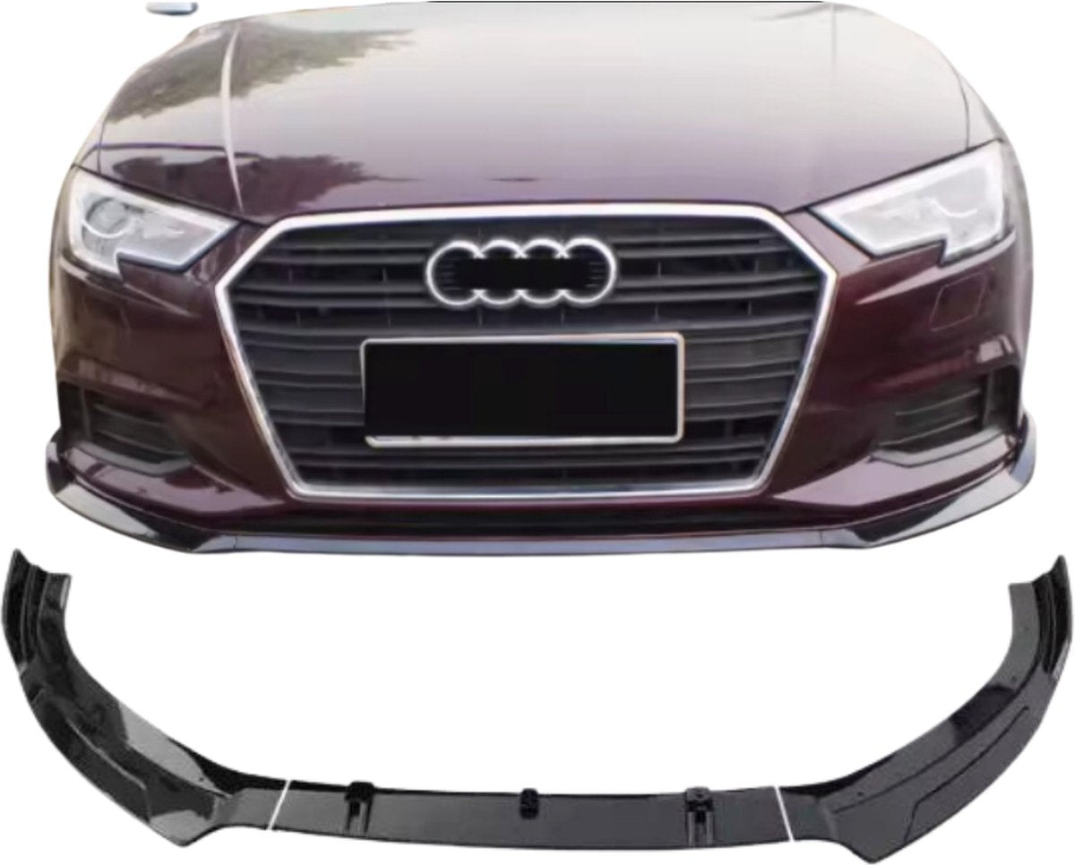 Audi A3 8V (2013-2016) RS Look Voorspoiler Glanzend Zwart