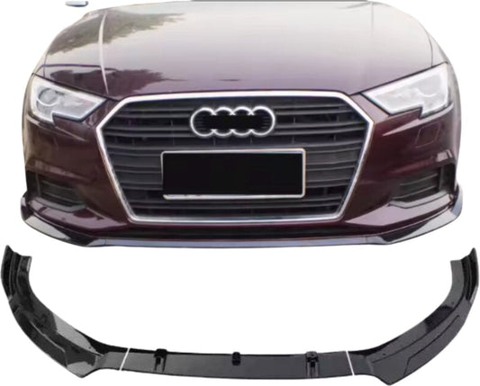 Audi A3 8V (2013-2016) RS Look Voorspoiler Glanzend Zwart