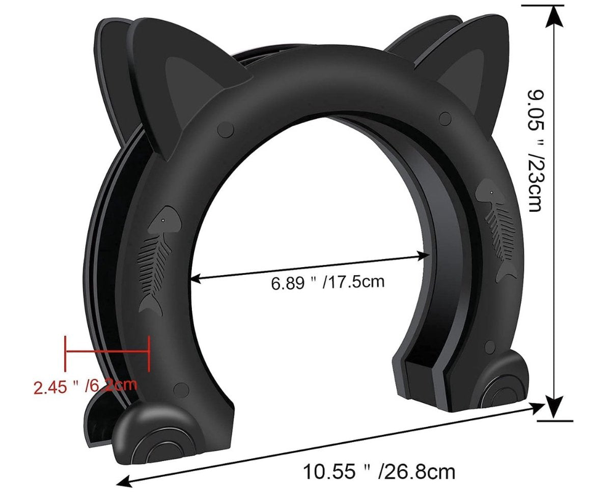 Cat flap, interior door, cat flap, cat flap for cats up to 10 kg, cat tunnel for room doors