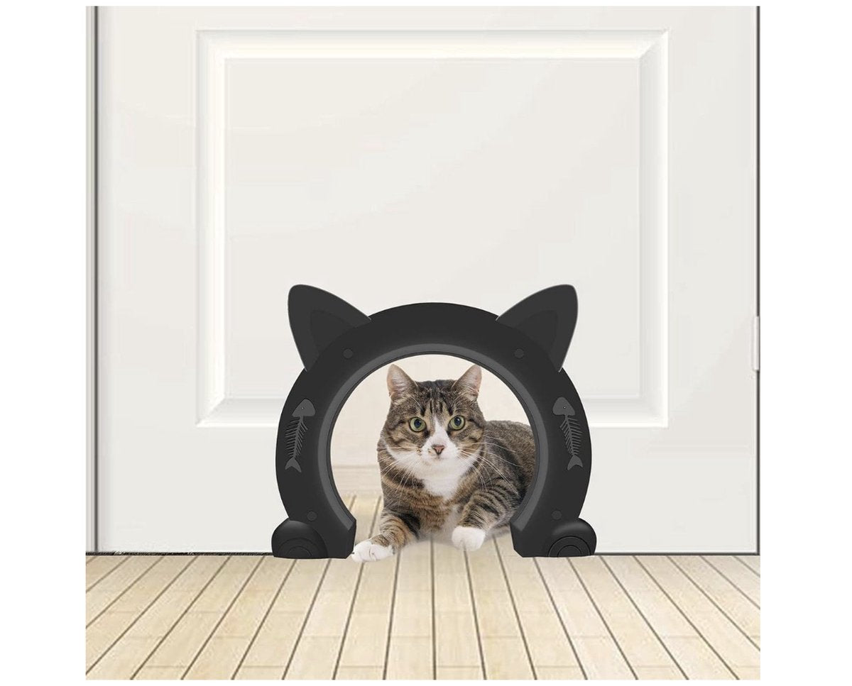 Cat flap, interior door, cat flap, cat flap for cats up to 10 kg, cat tunnel for room doors