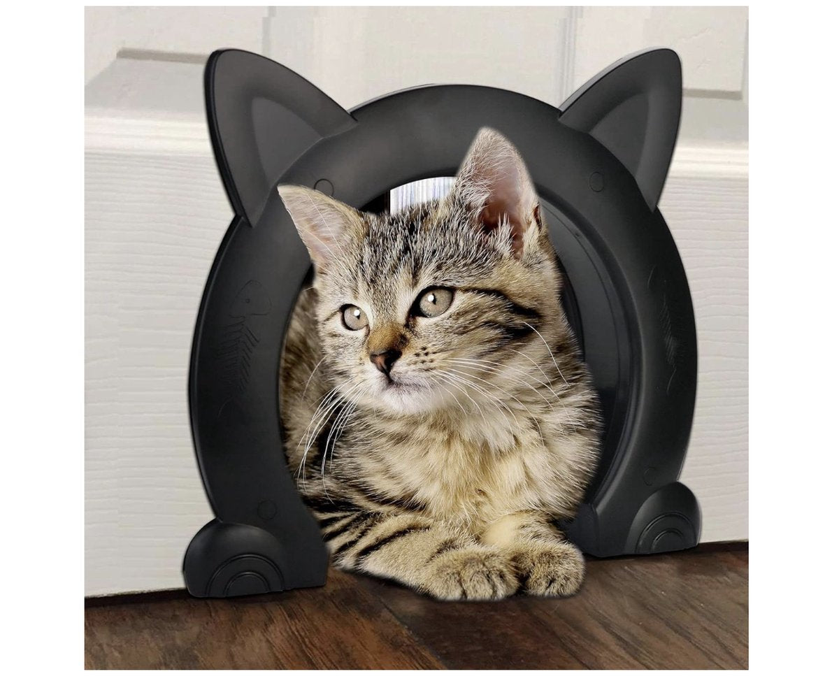 Cat flap, interior door, cat flap, cat flap for cats up to 10 kg, cat tunnel for room doors