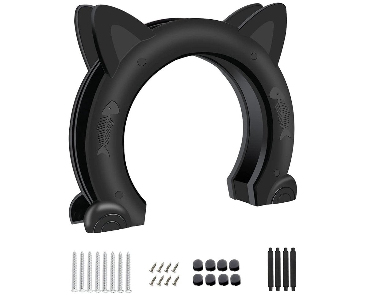 Cat flap, interior door, cat flap, cat flap for cats up to 10 kg, cat tunnel for room doors