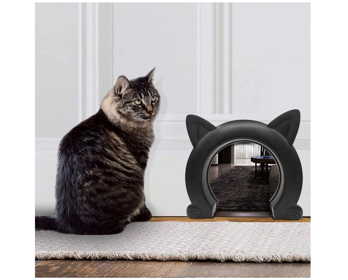 Cat flap, interior door, cat flap, cat flap for cats up to 10 kg, cat tunnel for room doors