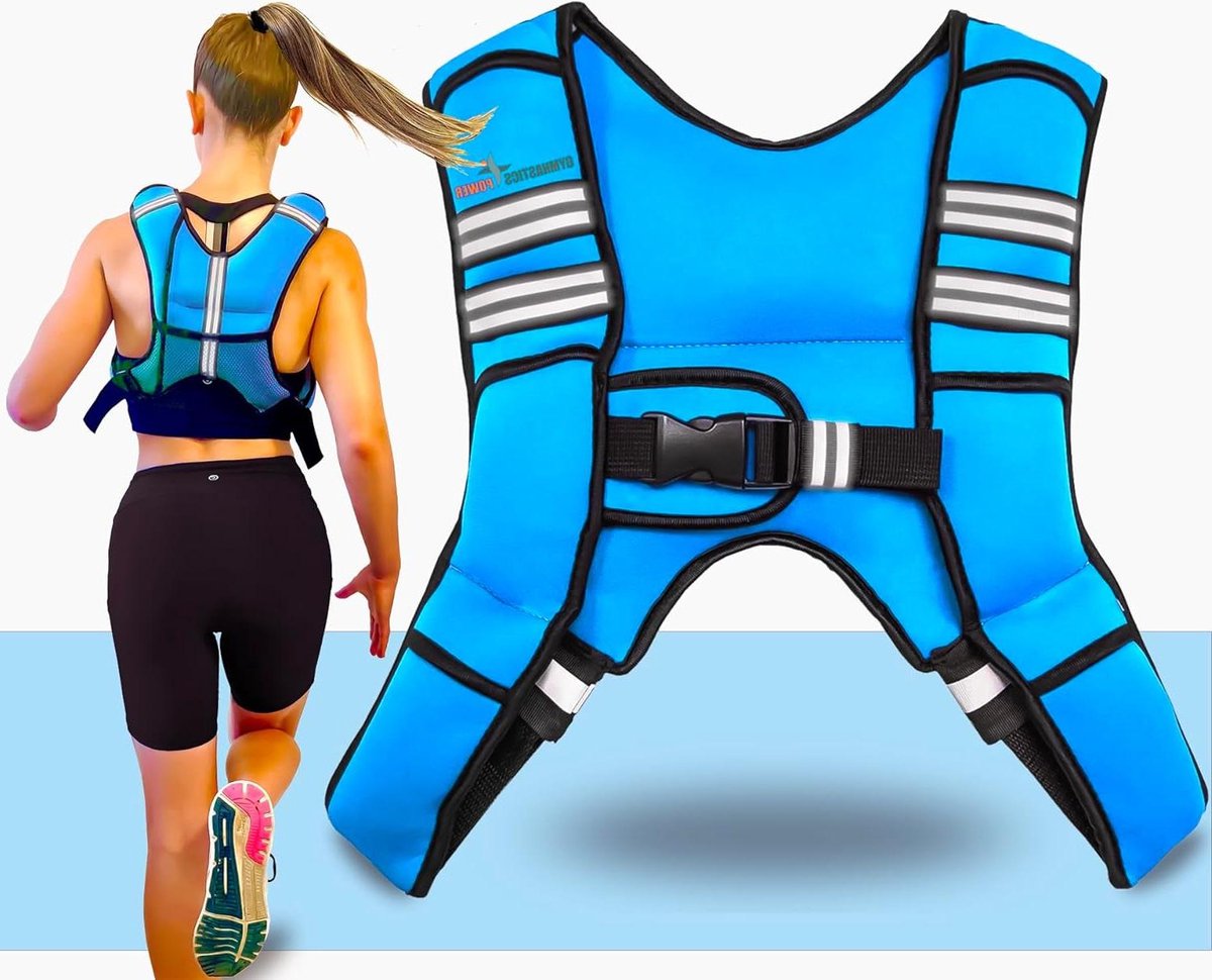 Weight Vest 27 kg - Adjustable, Removable Iron Weights - Men Women Calisthenics Fitness Training Weighted Vest