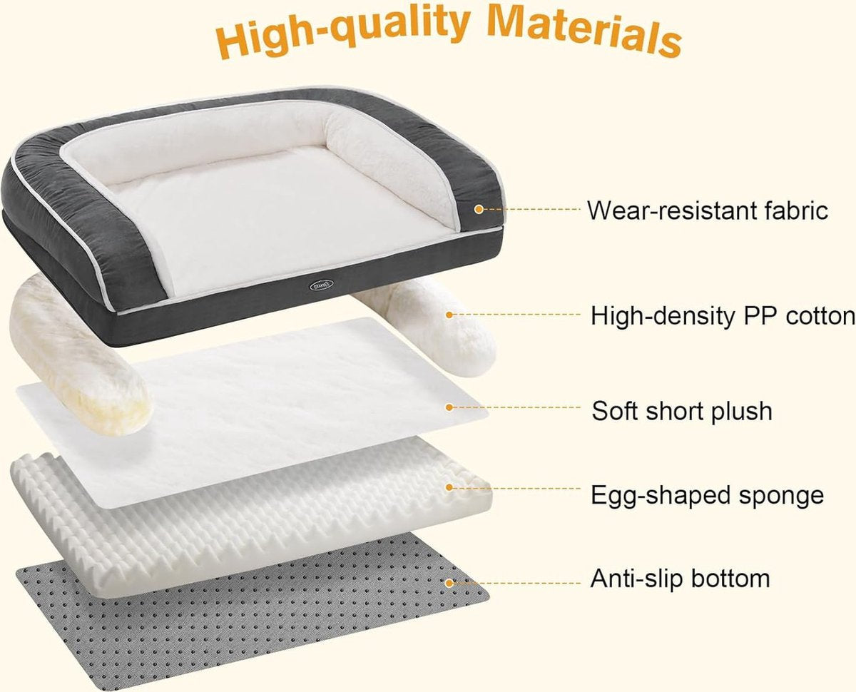 Pet Sofa (101x66x20cm), Orthopedic Dog Corner Bed