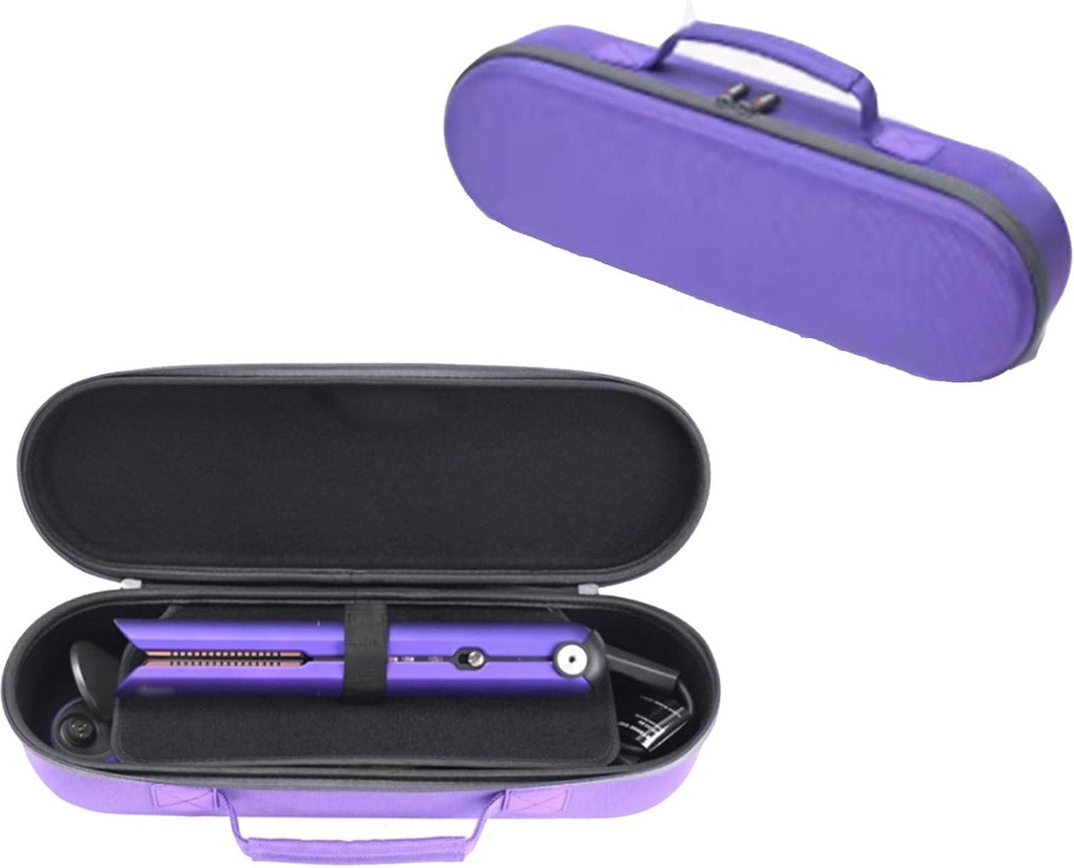 EVA Hard Shell draagtas voor Dyson Airstrait HT01 stijltang - reistas met opbergtas (paars)