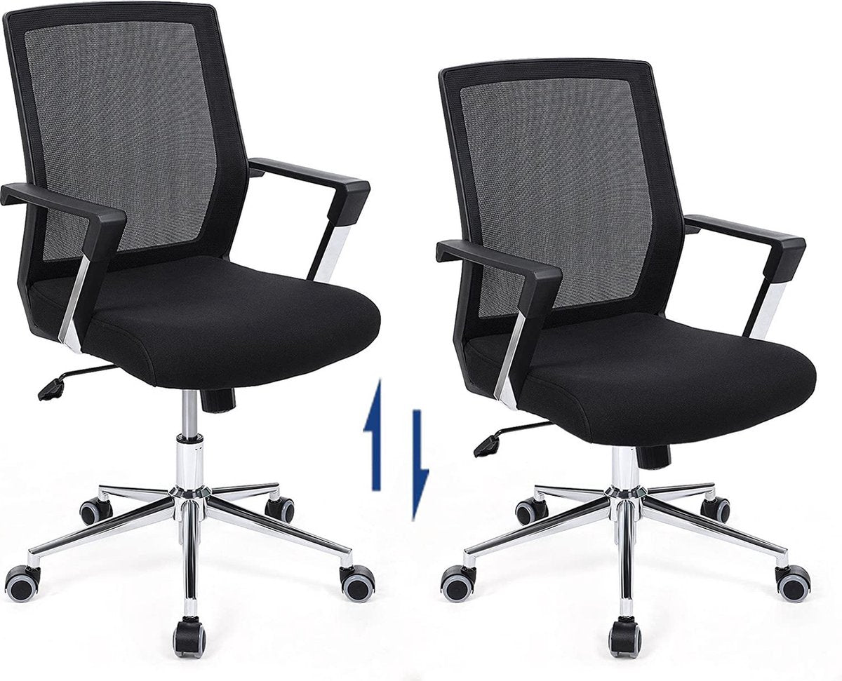 ACAZA Office Chair - Adjustable - Office Chairs with Wheels - Black