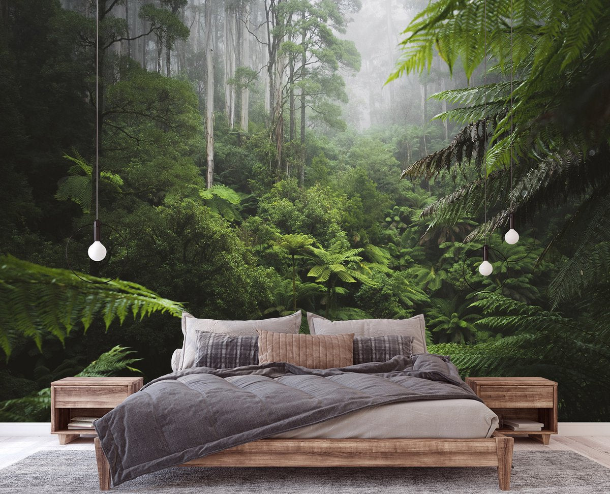 Fotobehang - Vliesbehang - Tropisch regenwoud - Jungle - Bos - 368 x 254 cm