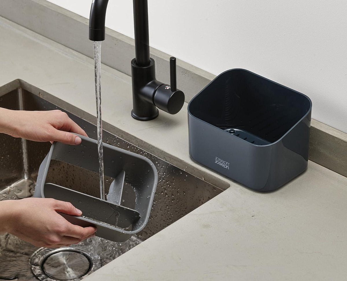 SinkStore Sink Organizer for Kitchen - Multi-Layer Sink Organizer by Joseph Joseph with Non-Slip Plastic