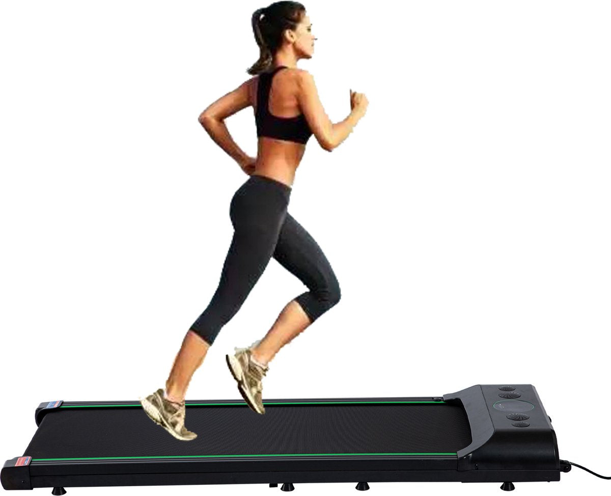 Loopband - 1-6km/u - Krachtig - Slank en Stil - LCD Scherm en Teller - Ingebouwde Bluetooth-Luidspreker - Meerdere Snelheidsstanden - Walking Pad - Treadmill - MET Afstandsbediening