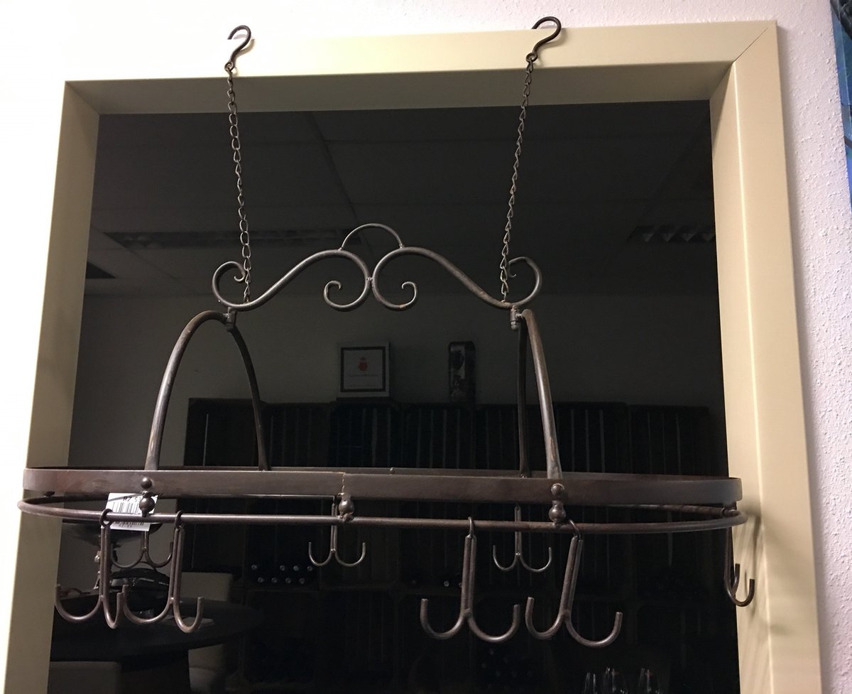 Mug Rack - Iron Spice, Wild Game Rack with 8 Double Hooks
