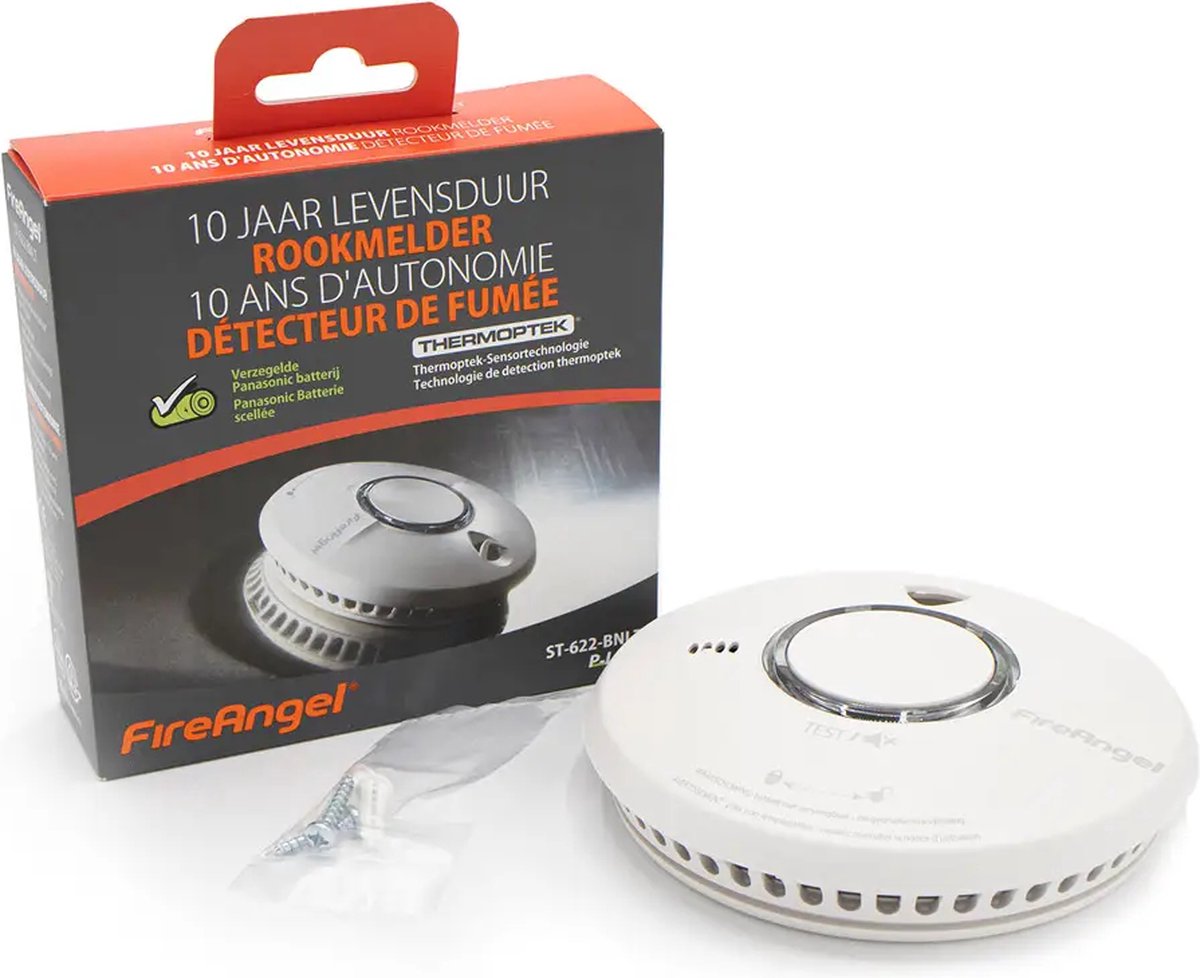 FireAngel ST-622 Rookmelder - 3-pack - 10 jaar batterij - Pauzeknop - Testknop