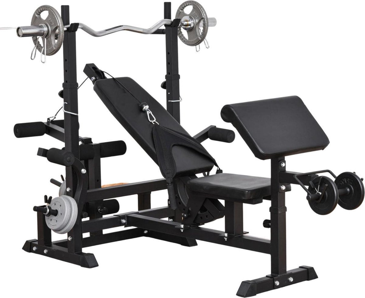 Halterbank - Fitnessbank - Trainingsbank - Fitnessbank - Fitness - Multifunctioneel