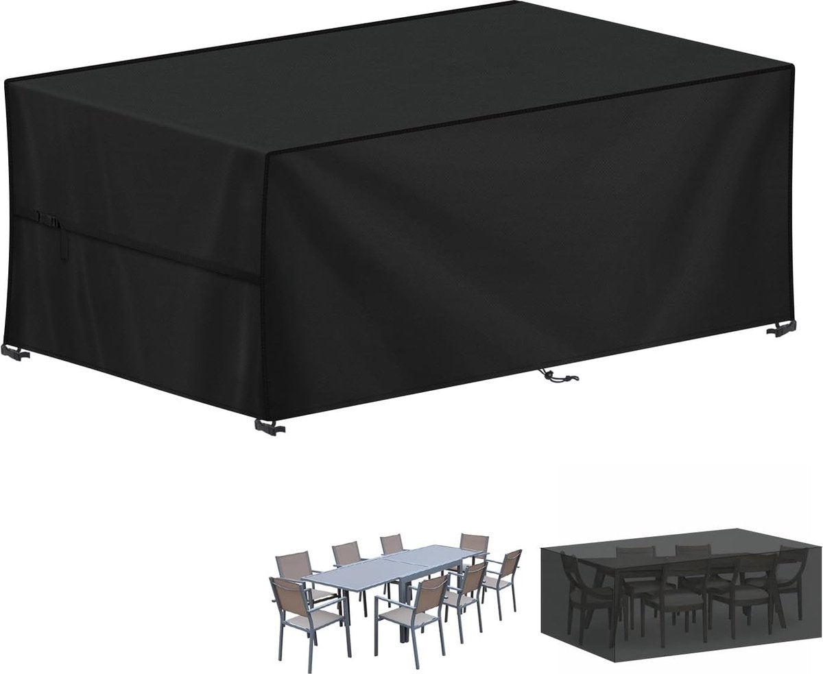 Tuinmeubelhoezen, 220 x 90 x 80 cm, afdekzeil voor loungesofa, tuintafel, waterdicht, beschermhoes voor tuinmeubelen, afdekhoezen voor lounge- en rotanmeubels