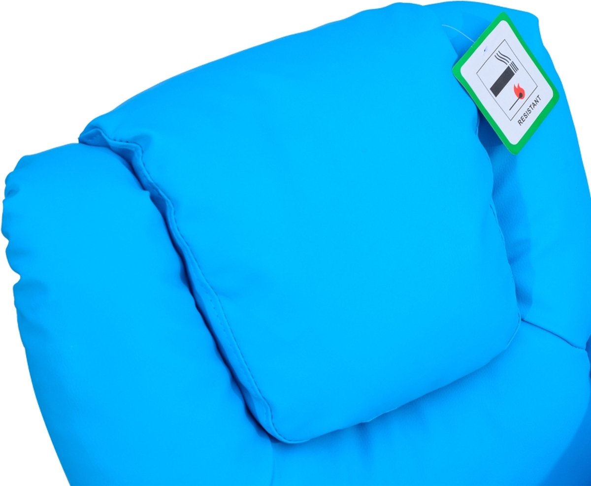 Kinderstoel - Kinderzetel - Kindersofa - Kinderbankje - Relaxstoel - Blauw - 62 x 56 x 69 cm